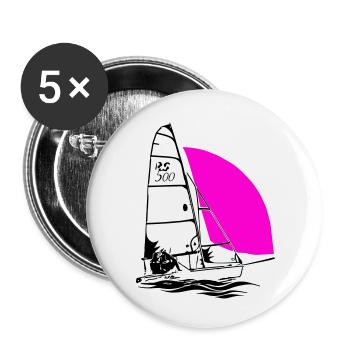 RS 500 Sailing dinghy regatta sailing sailing coloured - Buttons small 1''/25 mm (5-pack) - white - Front