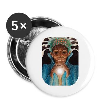 Ancient Luminous Wisdom - Buttons small 1''/25 mm (5-pack) - white - Front