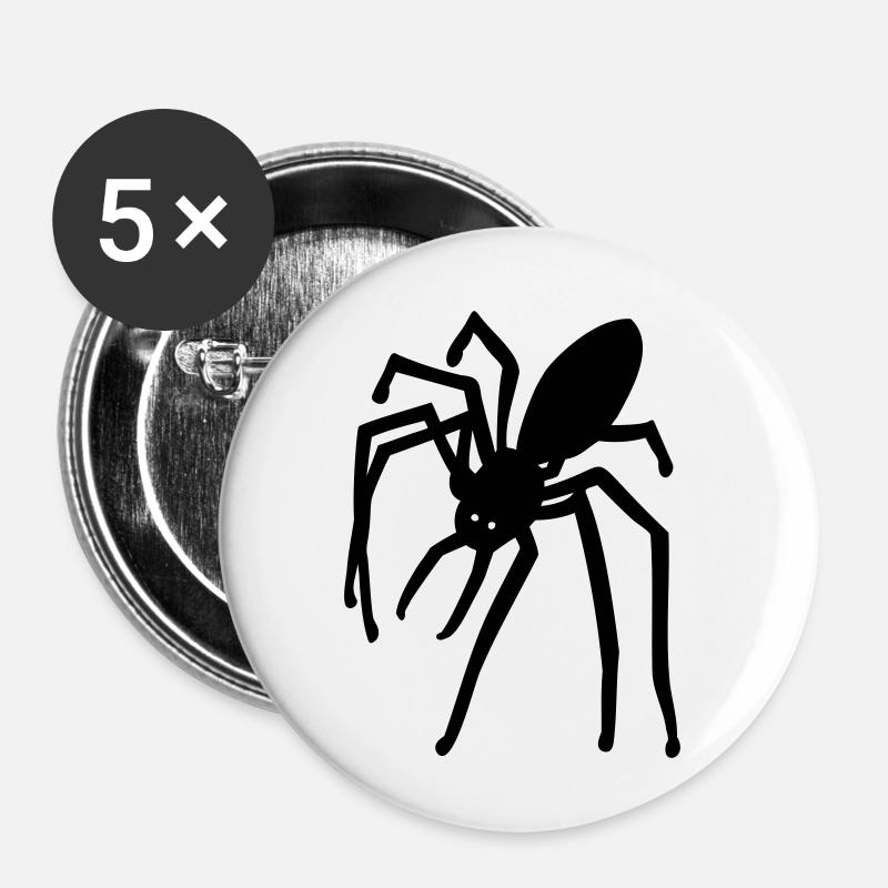 spider - Buttons small 1''/25 mm (5-pack) - white