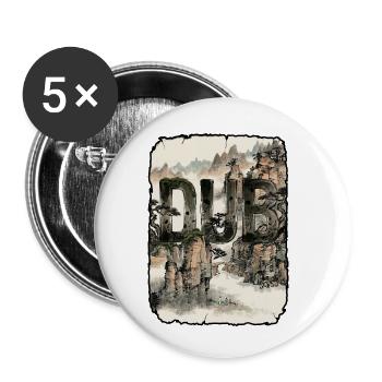 Dub Asian Reggae - Buttons small 1''/25 mm (5-pack) - white - Front