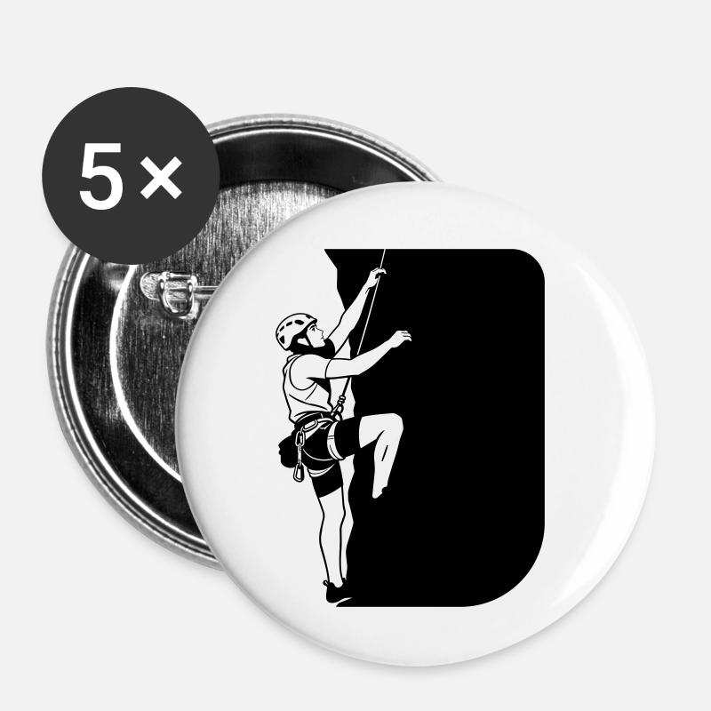 mountaineer - Buttons small 1''/25 mm (5-pack) - white