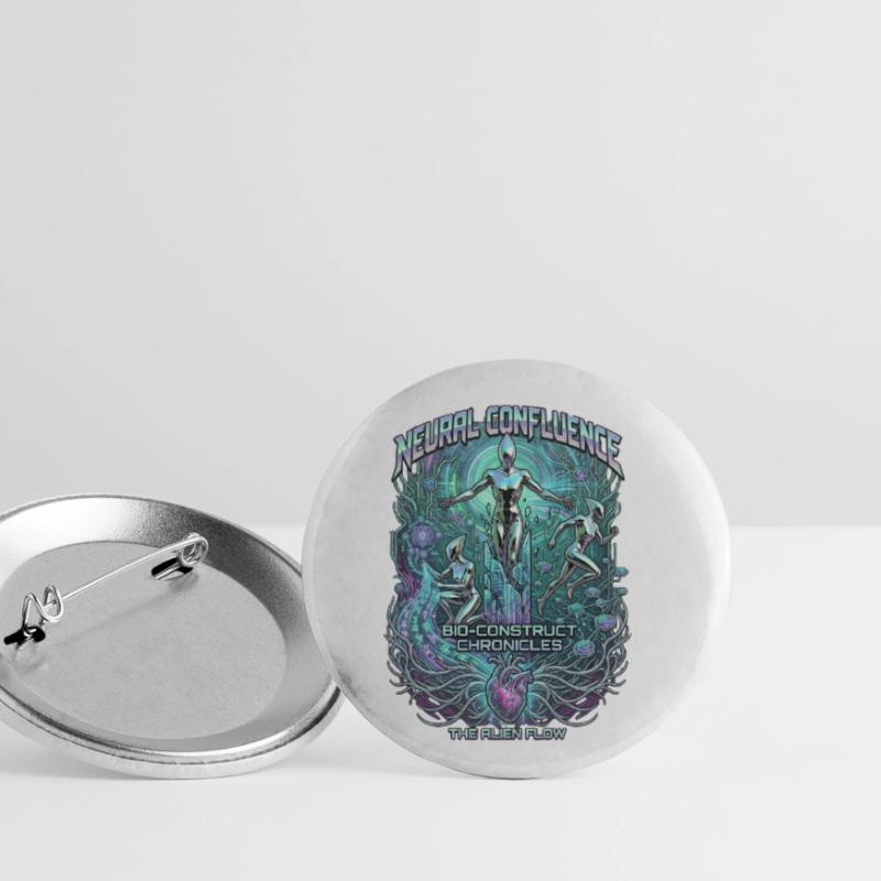 Neural Confluence Bio-Construct Chronicles Buttons small 1''/25 mm (5-pack)
