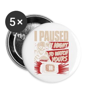 Horror Personality Trait Design - Buttons small 1''/25 mm (5-pack) - white - Front