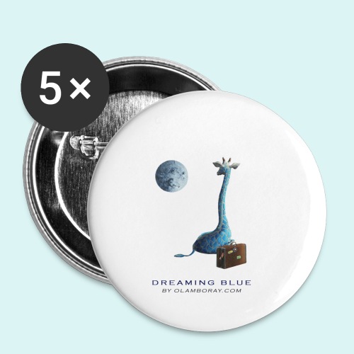 Dreaming Blue - Buttons small 1''/25 mm (5-pack)