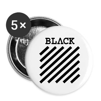 off blvck - Buttons klein 25 mm (5er Pack) - Weiß - Vorne