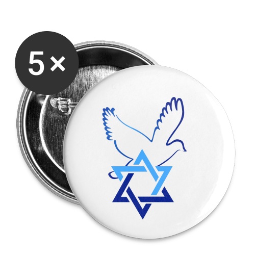 Shalom I - Buttons klein 25 mm (5er Pack)