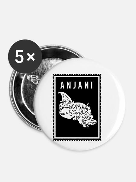 Anjani - Wayang - Buttons klein 25 mm (5er Pack) - Weiß
