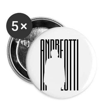 Andreotti C_R_7 - Lot de 5 petits badges (25 mm) - blanc - Devant