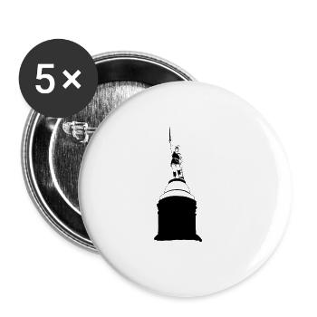 Hermanns Denkmal - Buttons klein 25 mm (5er Pack) - Weiß - Vorne