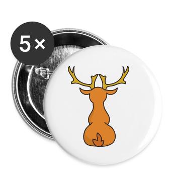 Noël drôle Noël Noël Noël - Lot de 5 petits badges (25 mm) - blanc - Devant