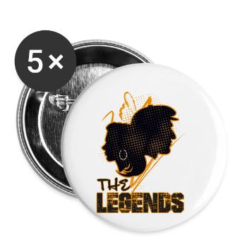The Legends-Bonnie und Clyde-Valentinstag - Buttons klein 25 mm (5er Pack) - Weiß - Vorne