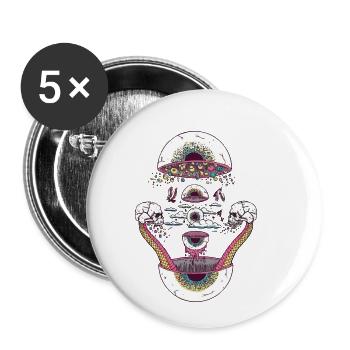 lsd - Buttons small 1''/25 mm (5-pack) - white - Front