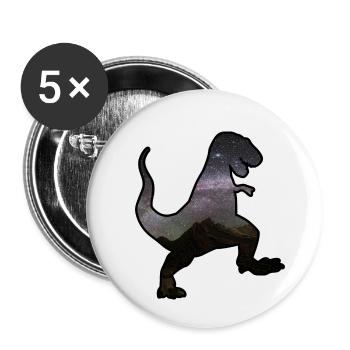 The Dinausore - I Can't I Dinosaur - Buttons small 1''/25 mm (5-pack) - white - Front