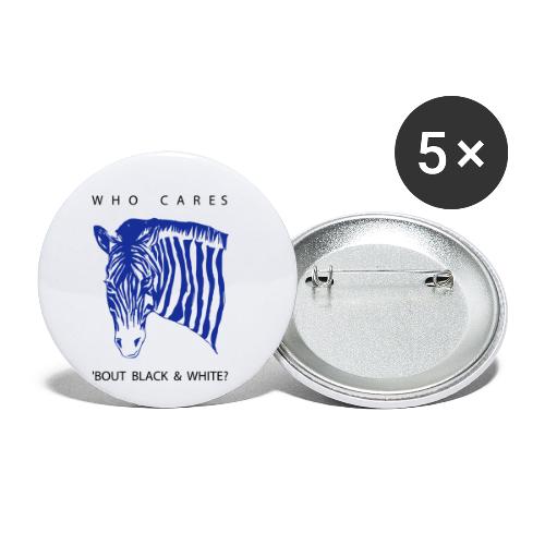 Zebra Who Cares? - Buttons klein 25 mm (5er Pack)