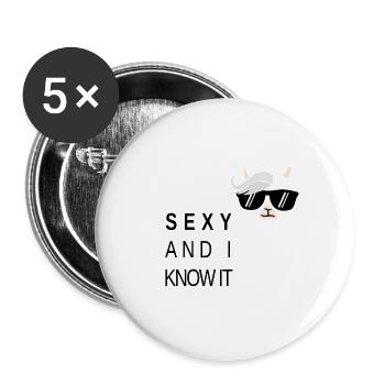 lama - Buttons small 1''/25 mm (5-pack) - white - Front