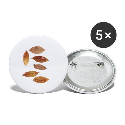Bunte Blätter - Buttons klein 25 mm (5er Pack)