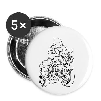 Speedy - Buttons klein 25 mm (5er Pack) - Weiß - Vorne