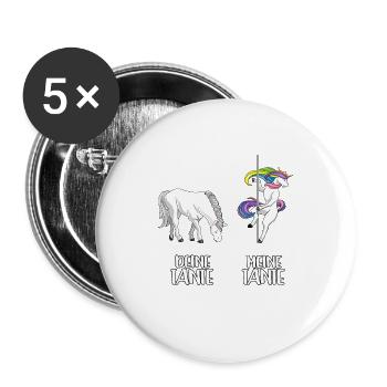LGBT unicorn your aunt my aunt gift - Buttons small 1''/25 mm (5-pack) - white - Front