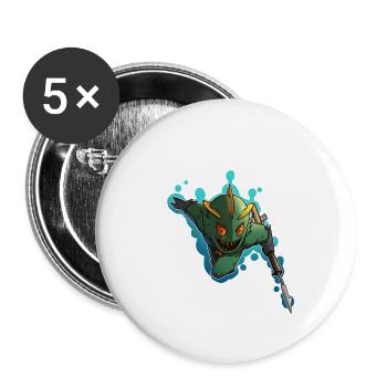 Arkham Pen & Paper table jeu de rôle tentacule - Lot de 5 petits badges (25 mm) - blanc - Devant