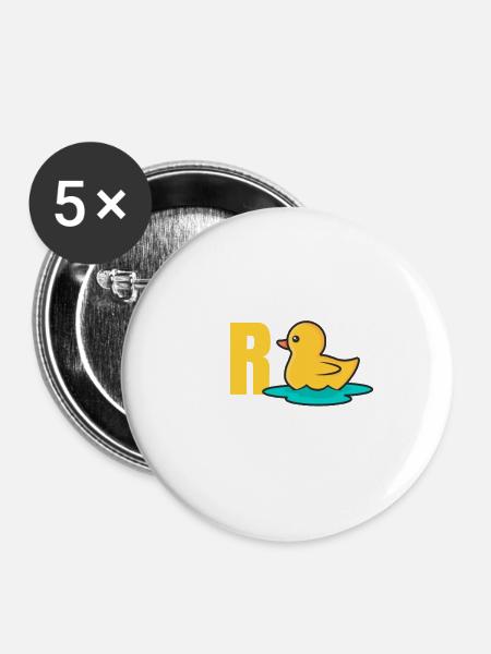 Ich bin in Rente - Buttons klein 25 mm (5er Pack) - Weiß