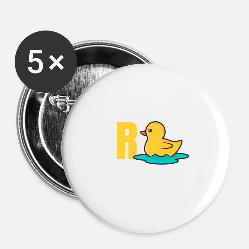 Ich bin in Rente - Buttons klein 25 mm (5er Pack) - Weiß