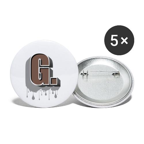 G. G-Punkt - Buttons klein 25 mm (5er Pack)