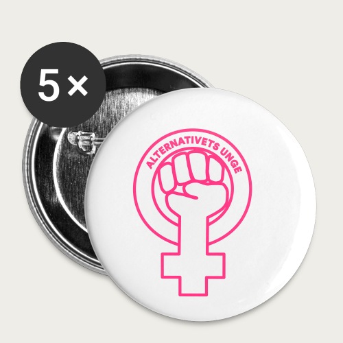 Feminist - Buttons/Badges lille, 25 mm (5-pack)