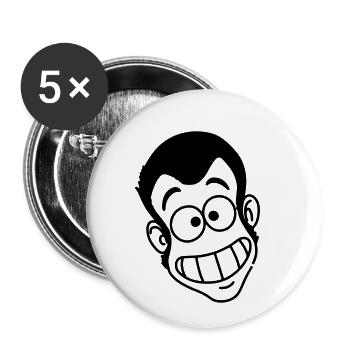 Lupin Calling Card - Buttons small 1''/25 mm (5-pack) - white - Front