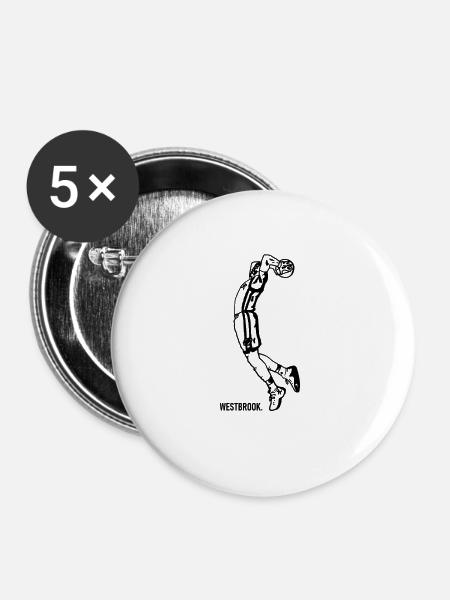 Westbrook - Buttons klein 25 mm (5er Pack) - Weiß