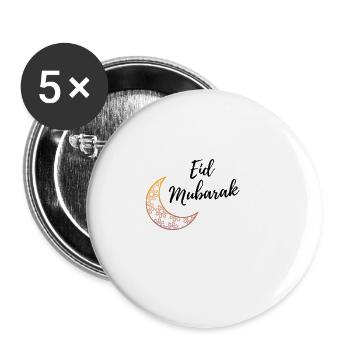 Eid Mubarak Collection - Buttons small 1''/25 mm (5-pack) - white - Front