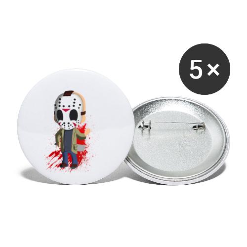 Facemask Killer - Buttons klein 25 mm (5er Pack)
