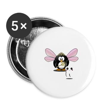 Tooth fairy - Buttons small 1''/25 mm (5-pack) - white - Front