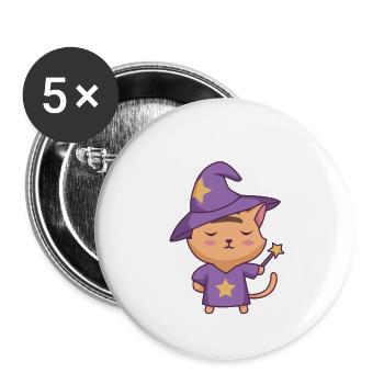 Fantasy Board Game - Buttons small 1''/25 mm (5-pack) - white - Front