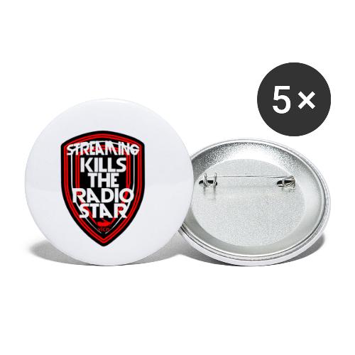 streaming kills the radio star - Buttons klein 25 mm (5er Pack)