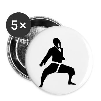 Le pouvoir des femmes - Lot de 5 petits badges (25 mm) - blanc - Devant