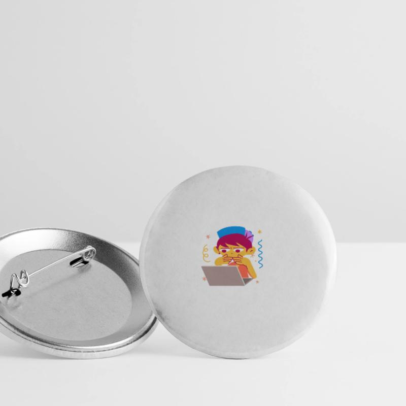 Coding Coder Programmer Buttons small 1''/25 mm (5-pack)