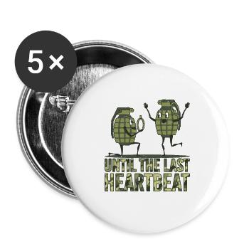 Bague de mariage grenat Wedding Ring Fuse Application - Lot de 5 petits badges (25 mm) - blanc - Devant