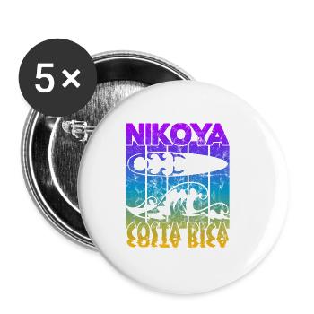 Nikoya Costa Rica - Buttons klein 25 mm (5er Pack) - Weiß - Vorne