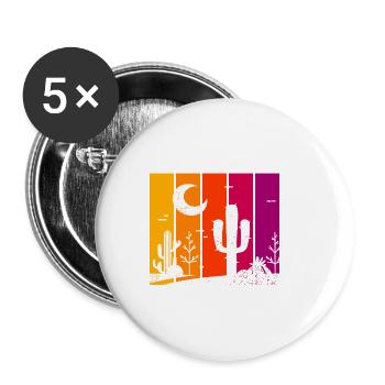 Tucson Arizona - Buttons small 1''/25 mm (5-pack) - white - Front