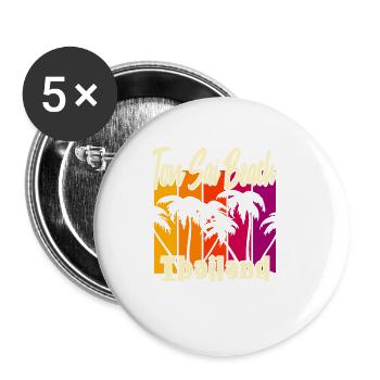 Ton Sai Beach Thailand - Buttons klein 25 mm (5er Pack) - Weiß - Vorne