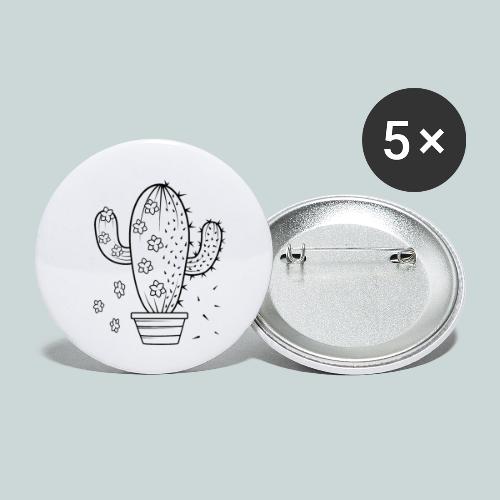 Kaktus Stimmung Laune gut schlecht - Buttons klein 25 mm (5er Pack)