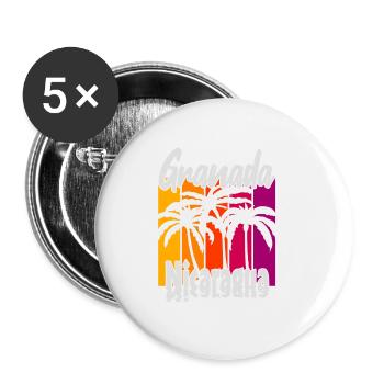 Granada Nicaragua - Buttons klein 25 mm (5er Pack) - Weiß - Vorne