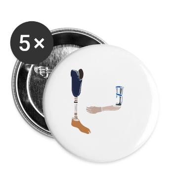 It Would Grow Back - Buttons klein 25 mm (5er Pack) - Weiß - Vorne