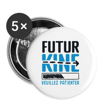 Future KINE- Geschenkidee PHYSIO - Buttons klein 25 mm (5er Pack) - Weiß - Vorne
