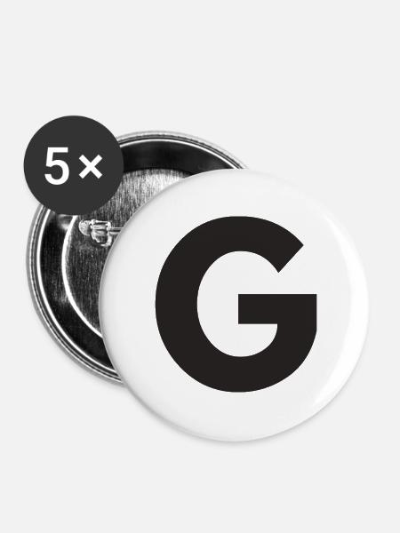 G - Buttons klein 25 mm (5er Pack) - Weiß