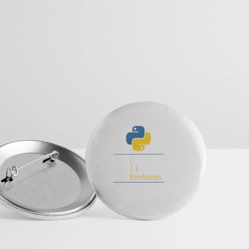 Python no problem Buttons small 1''/25 mm (5-pack)