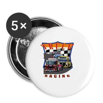 Truck racing 1 - Buttons klein 25 mm (5er Pack) - Weiß - Vorne