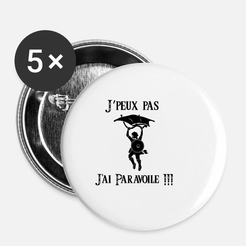Link triforce Parasailing - Buttons small 1''/25 mm (5-pack) - white
