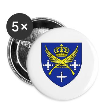 City coat of arms Saint Etienne Loire - Buttons small 1''/25 mm (5-pack) - white - Front