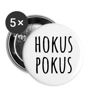 hokus pokus - Buttons klein 25 mm (5er Pack) - Weiß - Vorne